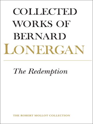cover image of Bernard Lonergan